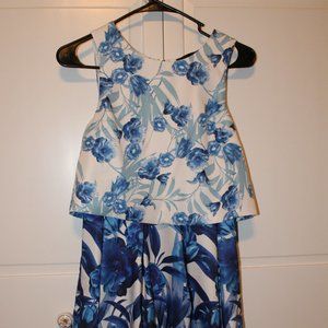 Romeo and Juliet Couture Dress-  Blue Floral